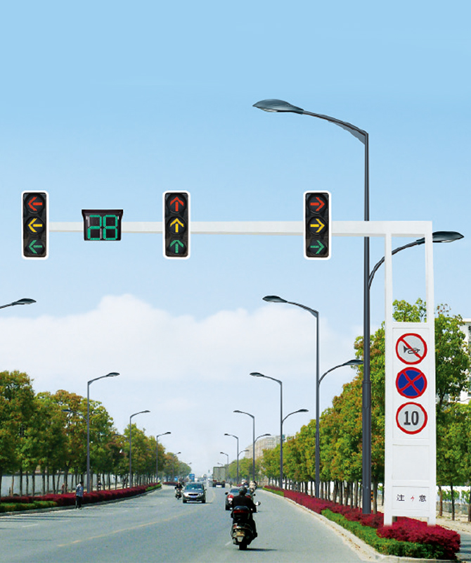 Luce di segnale del telaio a cantilever singolo Polo della luce del segnale