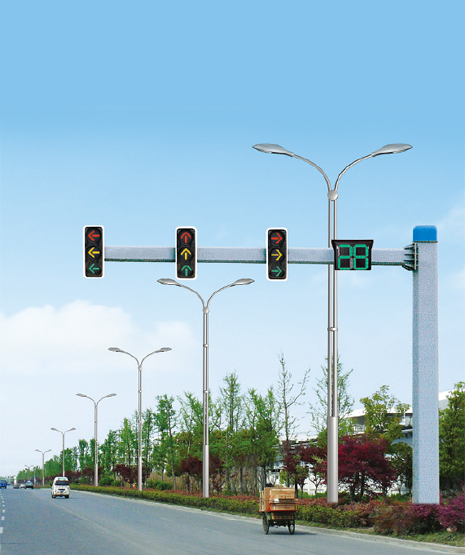 Palo di segnale ottagonale ineguale Polo della luce del segnale