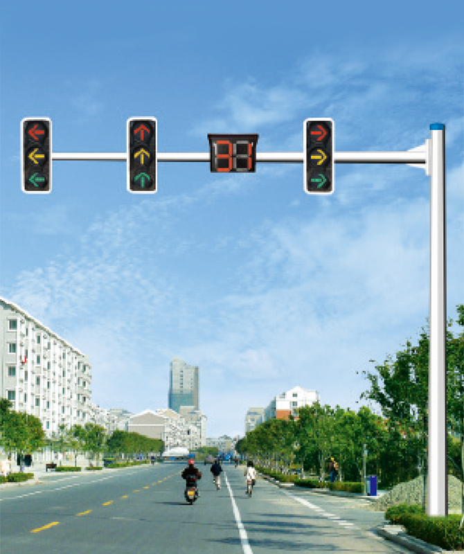 Polo di segnale a sbalzo ottagonale Polo della luce del segnale