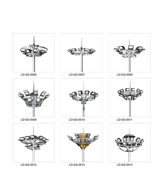 LD-GG-0006 ~ LD-GG-0014 Lampione ad alto polo