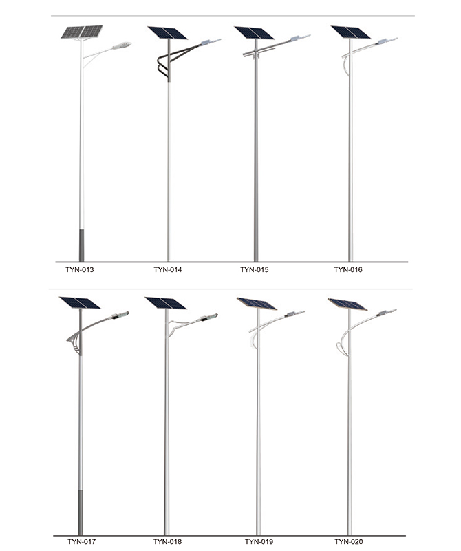 TYN-013 ~ TYN-020 Solar Street Light integrato